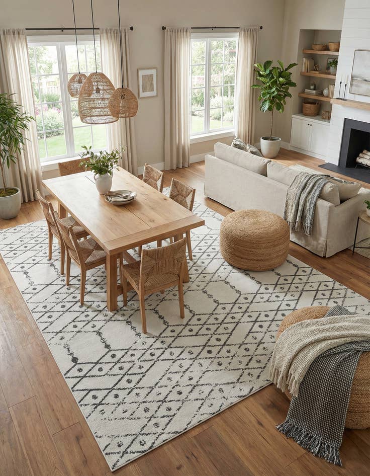 Detail image of 10' x 14' Paxon Trellis Rug