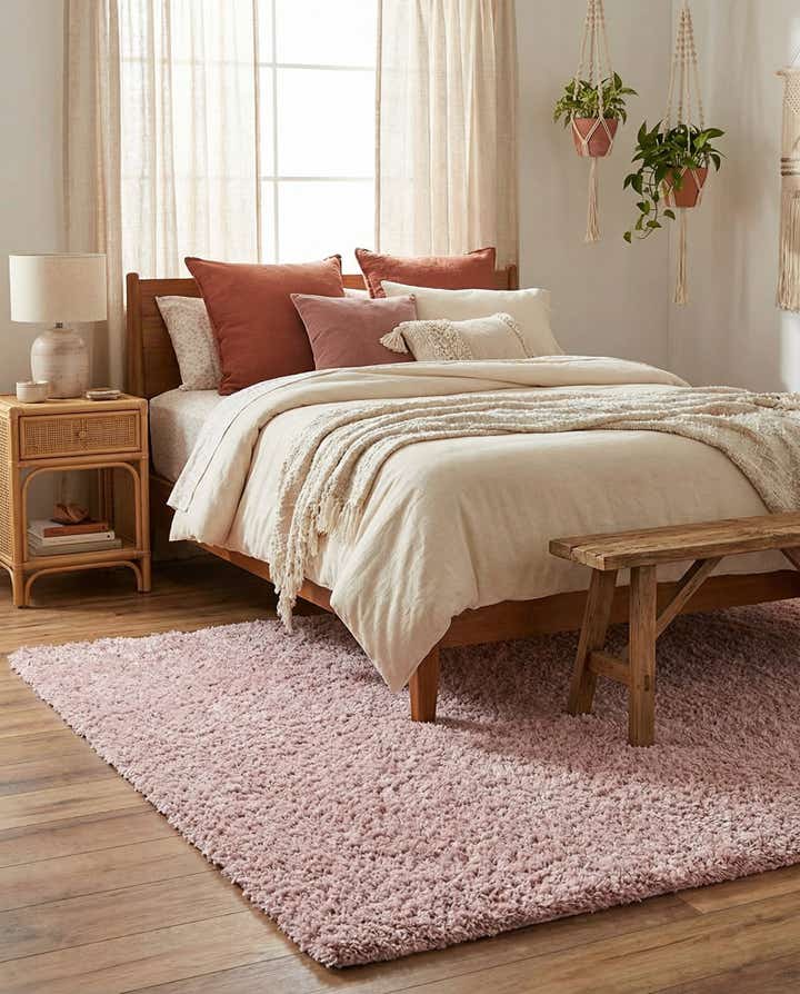 160cm x 245cm Soft Solid Shag Teppich