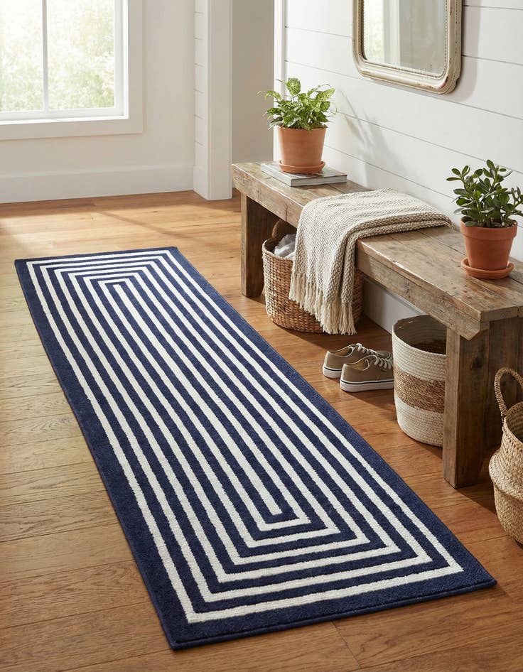 Detail image of 2' x 6' Easy-Clean Sabrina Soto Prescott Indoor / Outdoor Runner Rug