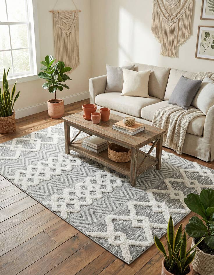 Detail image of 4' 5 x 6' Sabrina Soto Casa Valencia Rug