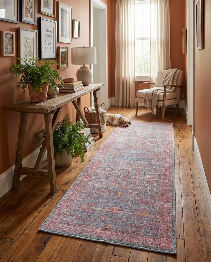 Detail image of 2' x 6' Washable Mangata Runner Rug