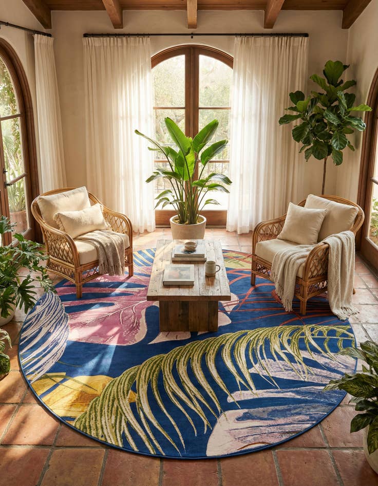 Detail image of 10' x 10' Blossom Round Rug