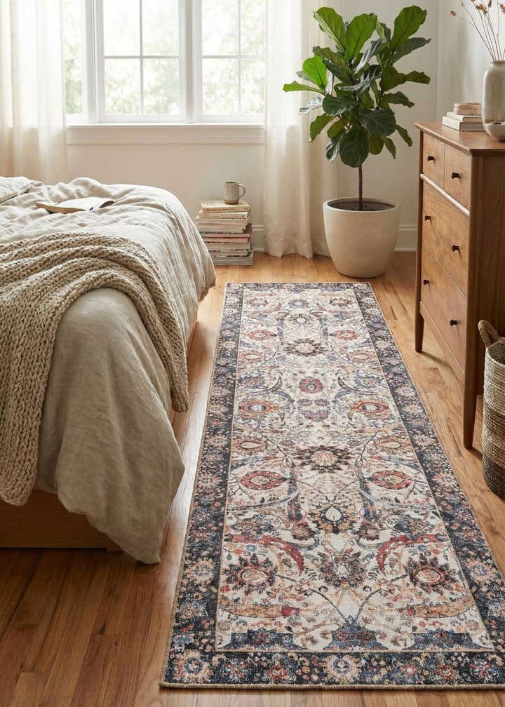 2' 7 x 10' Washable Timeless Runner Rug