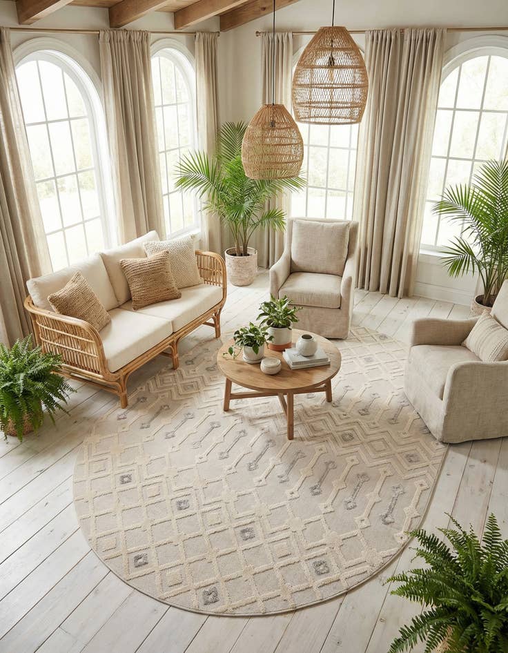 Detail image of 7' 10 x 10' Arlo Oval Rug