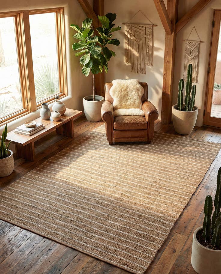 Detail image of 9' x 12' Hand Braided Laurel Handwoven Jute Rug