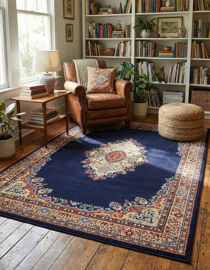 Detail image of 7' x 10' Mashad Design Rug