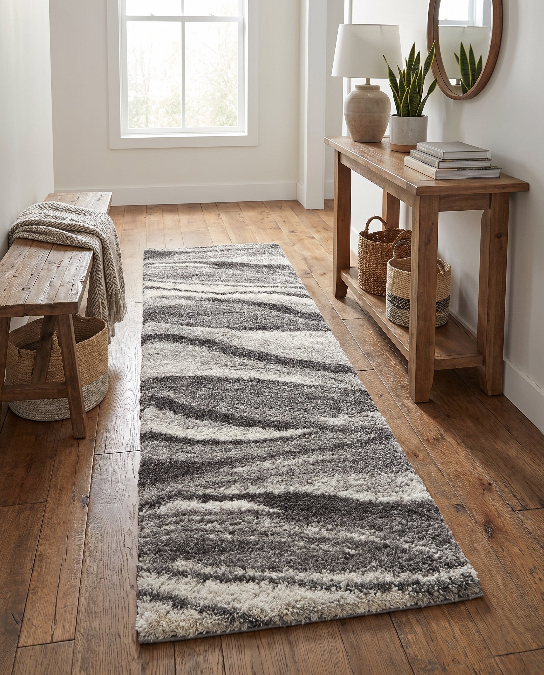 2' 7 x 8' Soft Touch Shag Runner Rug