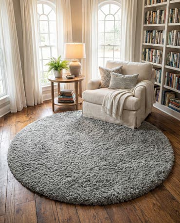  6' 7 x 6' 7 Infinity Shag Round Rug