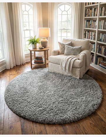 6' 7 x 6' 7 Infinity Shag Round Rug