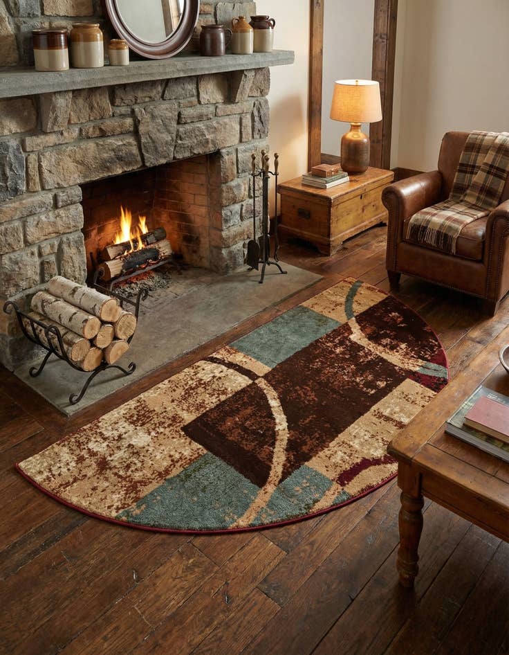 Detail image of 3' x 6' Cafe Hearth Rug