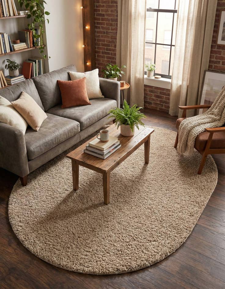 Detail image of 8' x 10' Everyday Shag Oval Rug