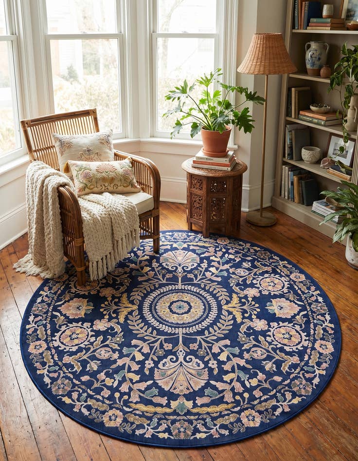 Detail image of 8' x 8' Blossom Round Rug