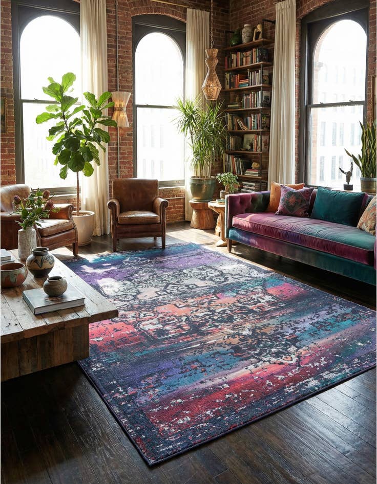 Detail image of 10' 6 x 13'  Washable Renaissance Rug