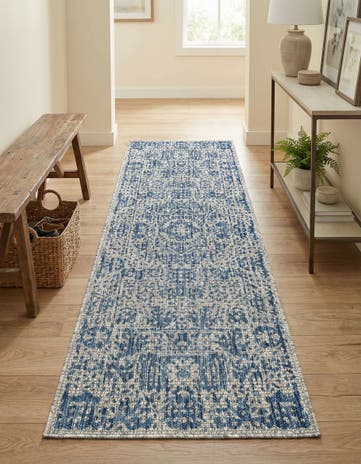 2' x 6' Easy-Clean Traditional Indoor / Outdoor Runner Rug