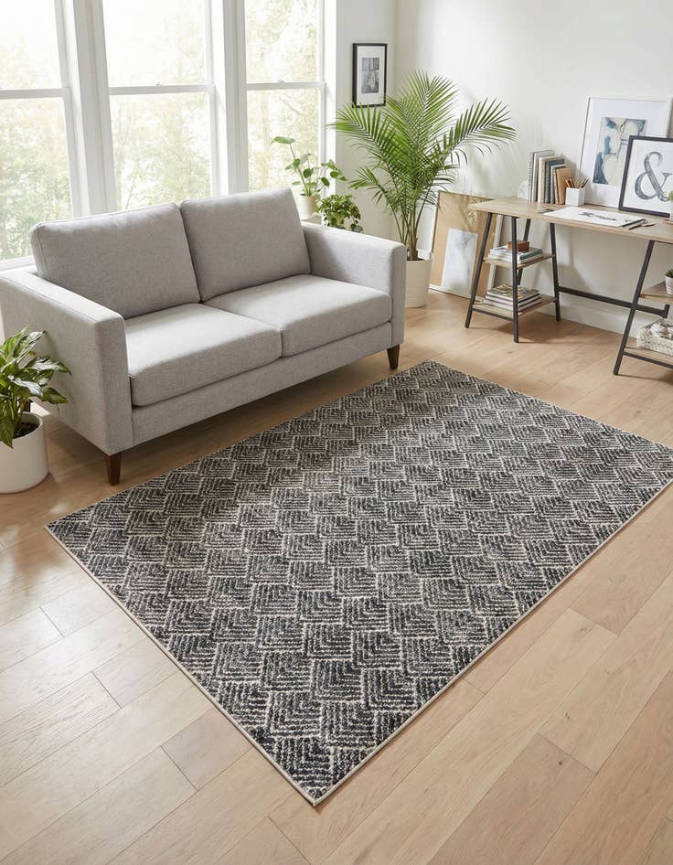 Detail image of 4' x 6' Eco Trellis Rug