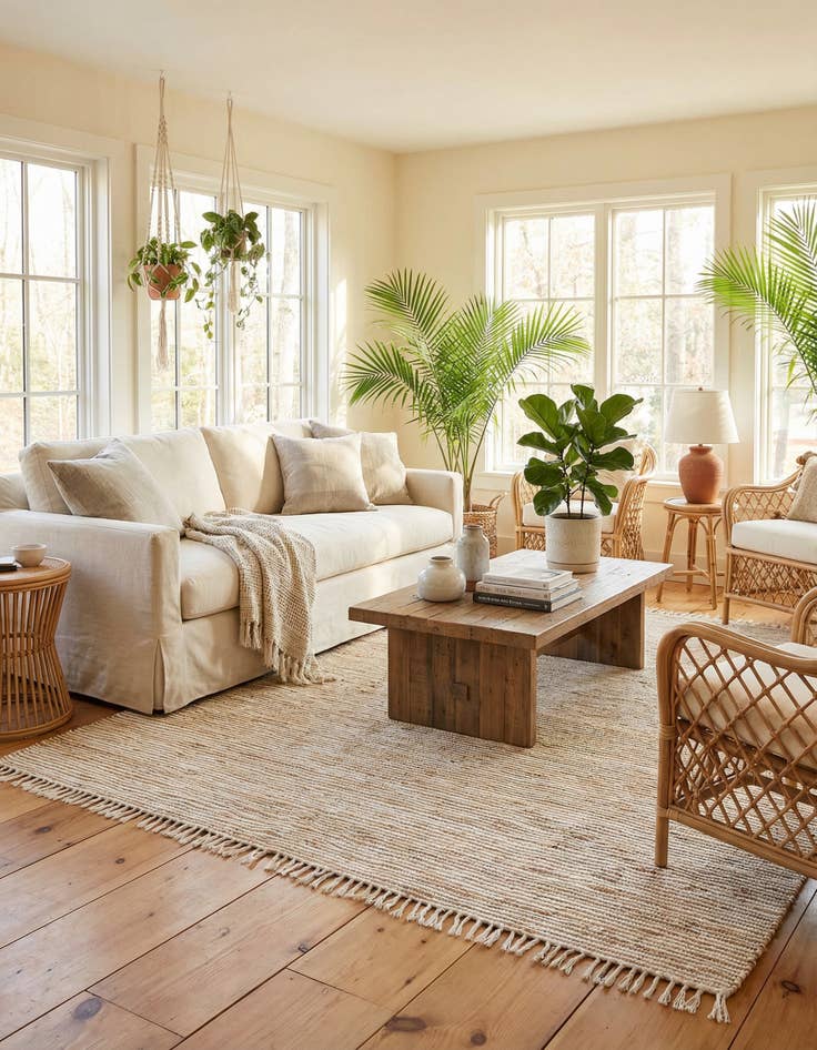 Detail image of 10' x 10'  Hand Woven Chindi Jute Square Rug