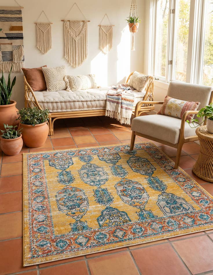 Detail image of 4' x 4' Lola Square Rug