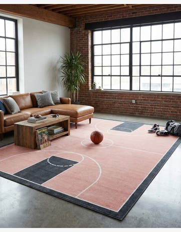 9' x 12' Sports Washable Rug