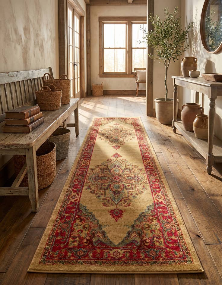 Detail image of 2' 7 x 10' Serapi Runner Rug