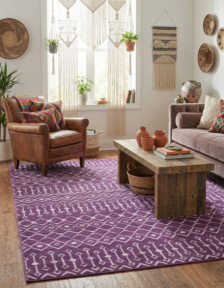 Detail image of 7' x 10' Kasbah Trellis Rug