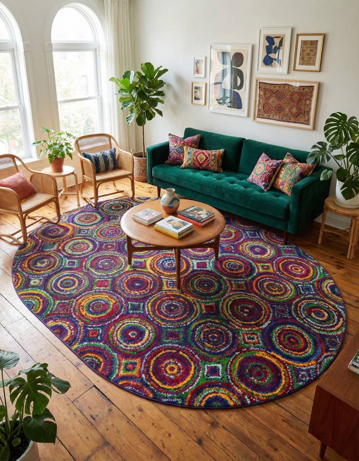 Detail image of 7' 10 x 10' Calypso Oval Rug