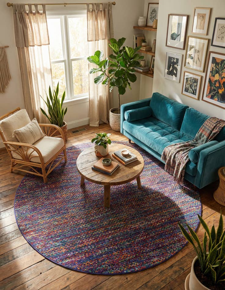 Detail image of 7' 10 x 7' 10 Calypso Round Rug