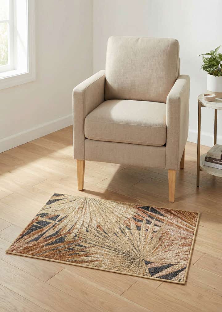 2' x 3' Easy-Clean Botanical Indoor / Outdoor Rug