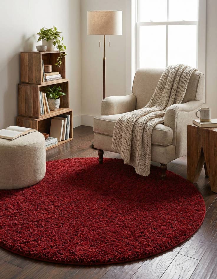 Detail image of 6' x 6' Everyday Shag Round Rug