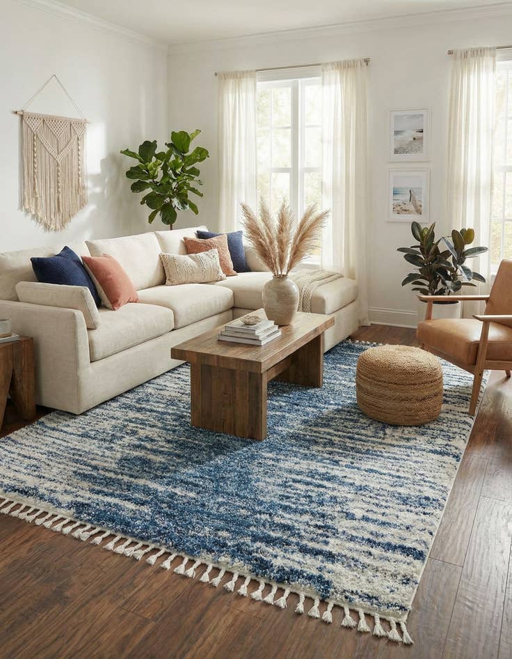 Detail image of 9' x 12' Serenity Shag Rug