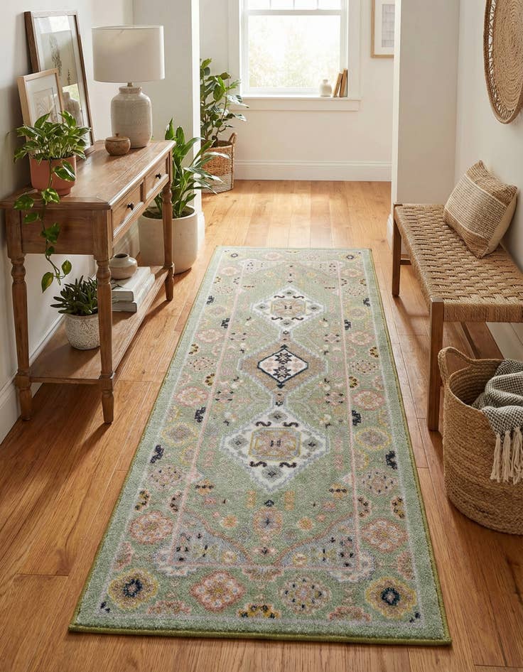 Detail image of 2' x 5' Kamala Washable Runner Rug