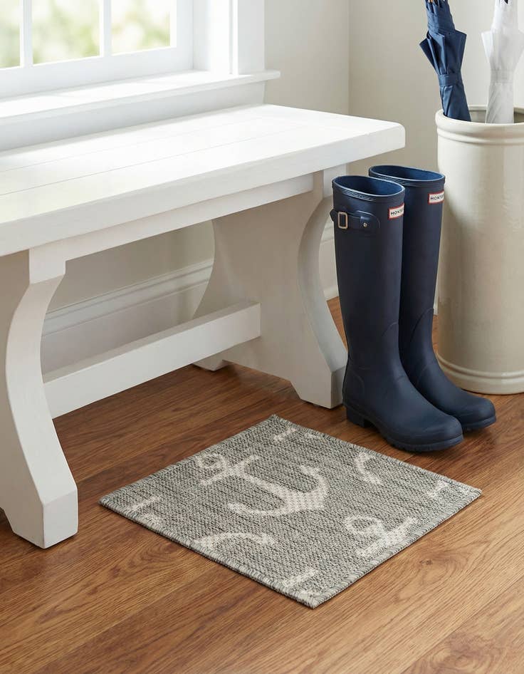 Detail image of 1' 4 x 1' 4 Washable Coastal Indoor / Outdoor Sample Rug