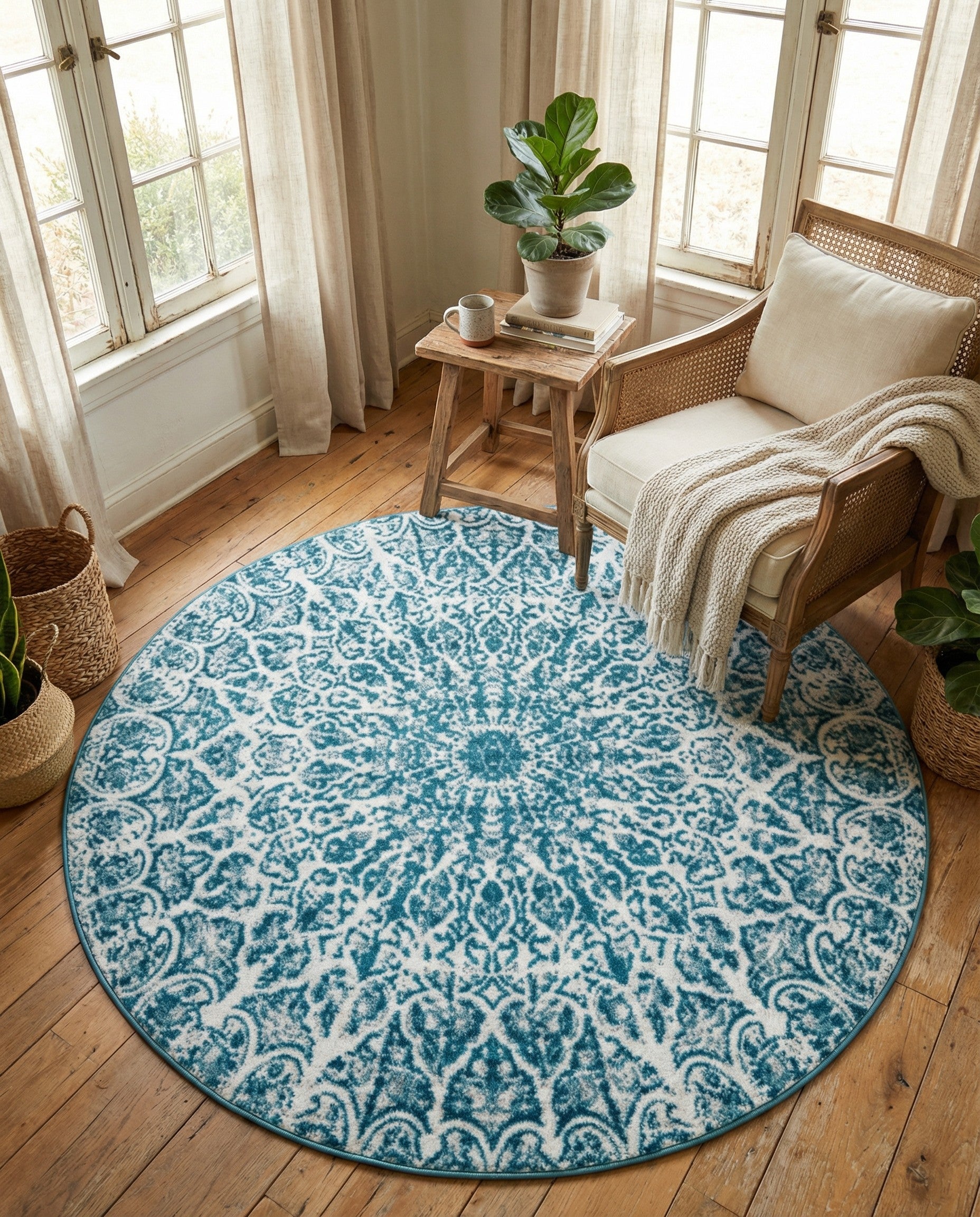 5' 3 x 5' 3 Monte Carlo Round Rug