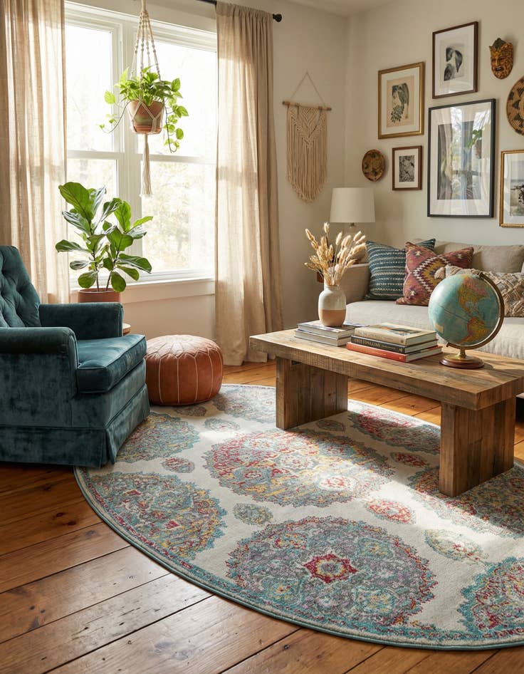 Detail image of 5' 5 x 8' Paragon Oval Rug