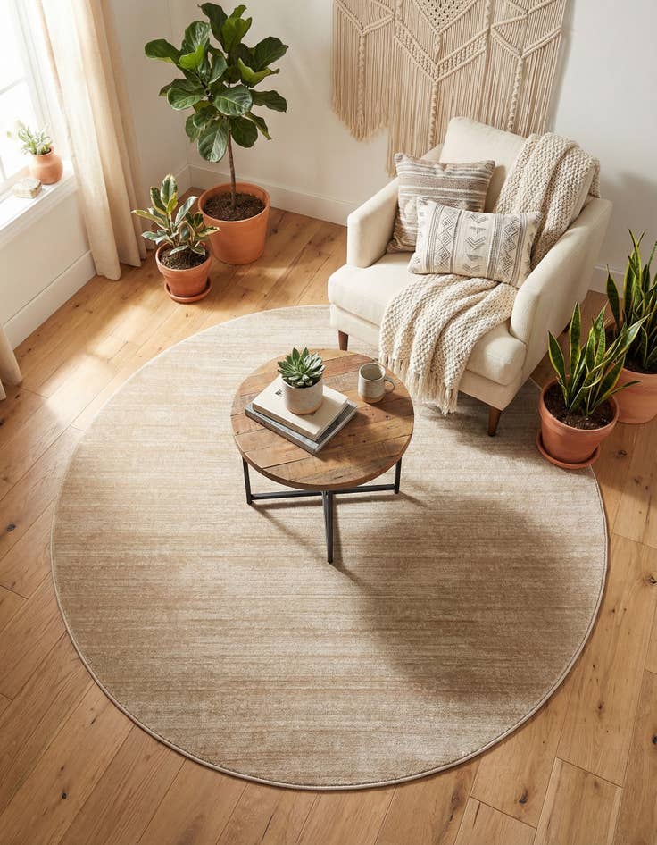 Detail image of Jill Zarin 5' 3 x 5' 3 Uptown Madison Avenue Round Rug