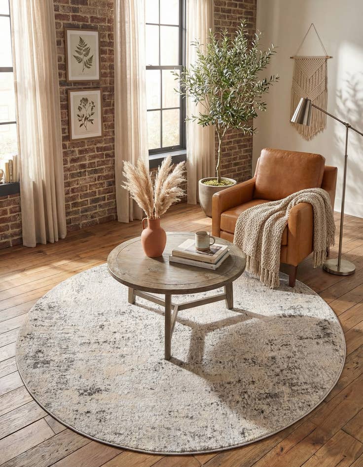 Detail image of 6' x 6' Caspian Round Rug