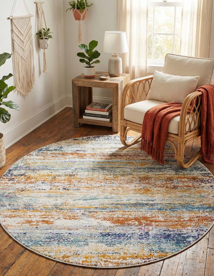 Detail image of 5' 2 x 5' 2 Malibu Round Rug