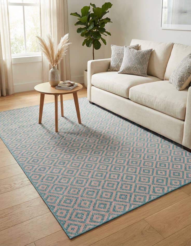 Detail image of 5' 3 x 8' Washable Jill Zarin Costa Rica Indoor / Outdoor Rug