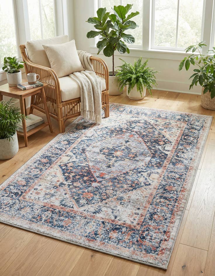 Detail image of 4' x 6' Washable Yara Rug