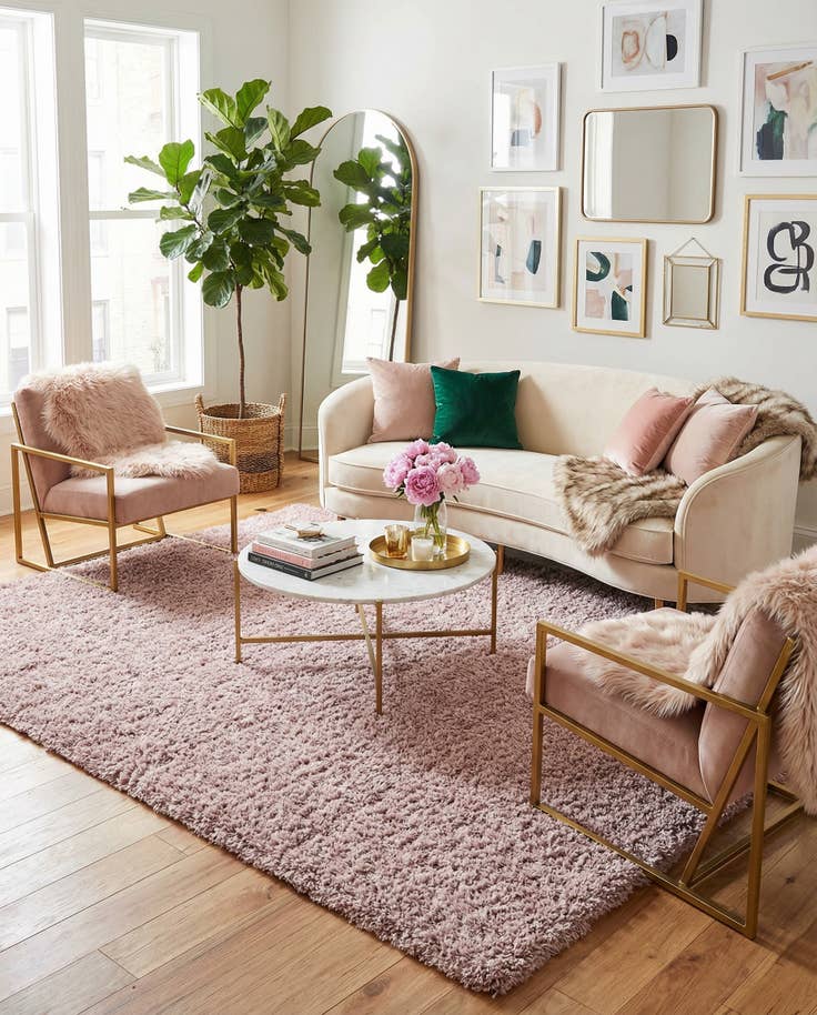 Detail image of 8' x 10' Marilyn Monroe™ Shag Rug