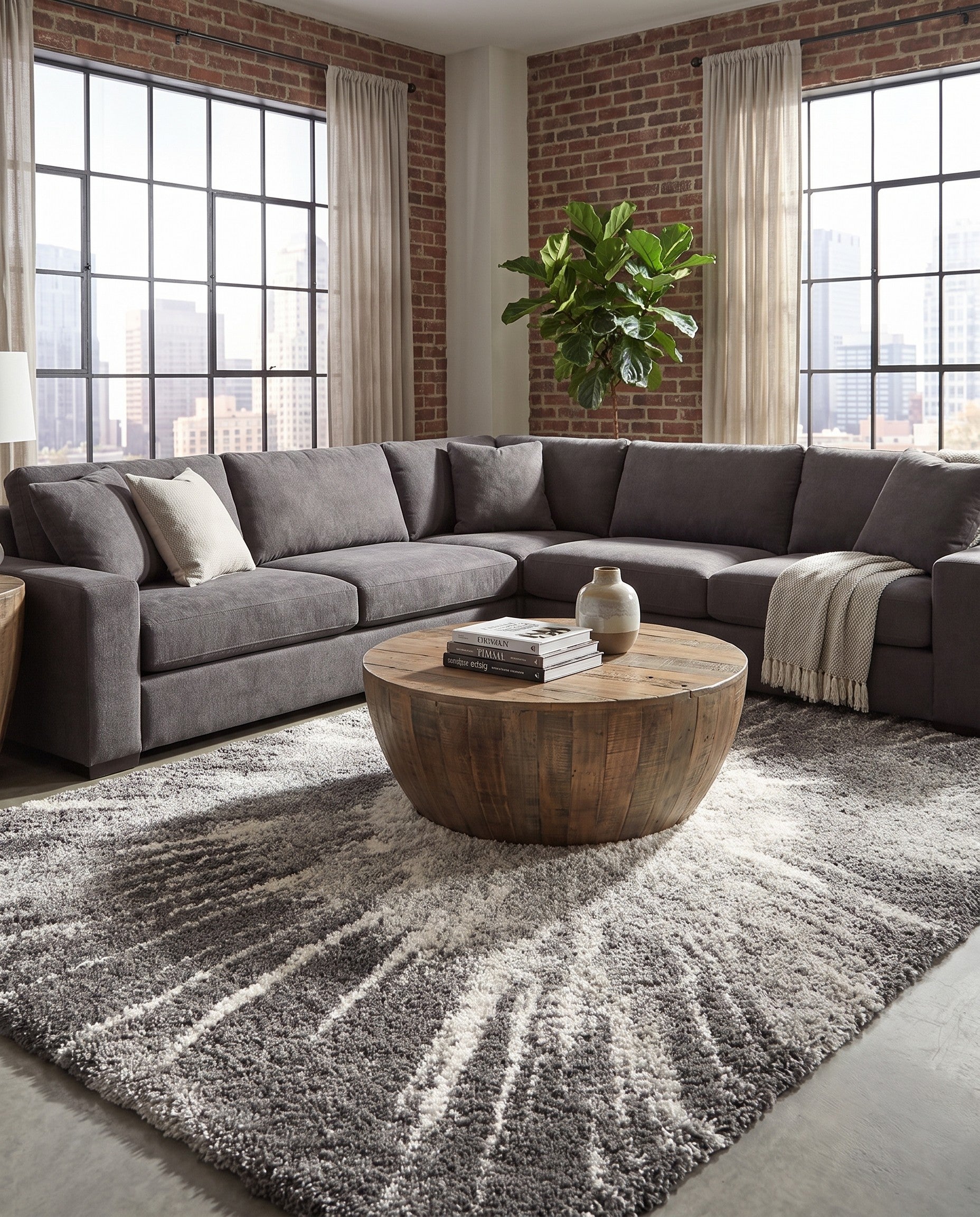 5' 3 x 8' Soft Touch Shag Rug
