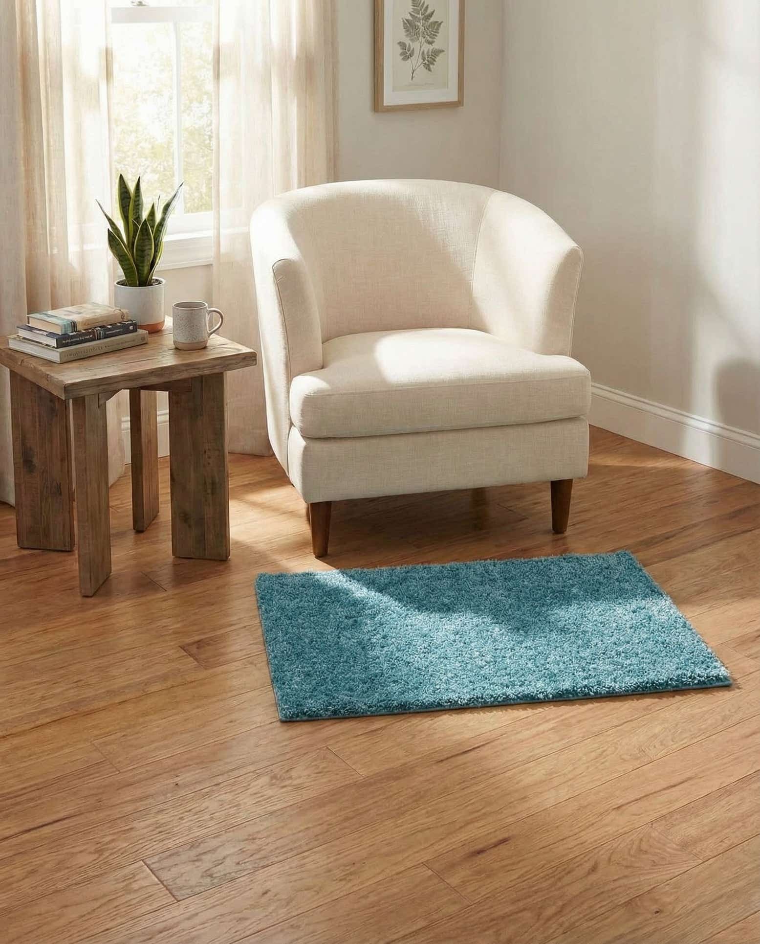 2' x 3' Soft Solid Shag Rug