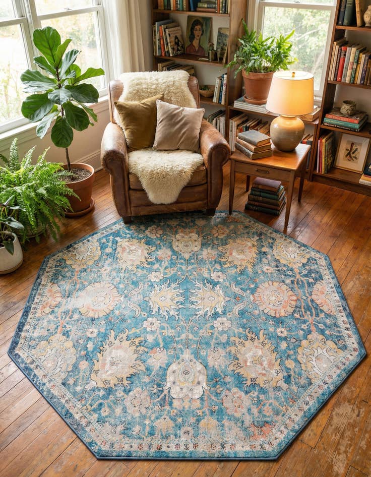 Detail image of 7' 10 x 7' 10 Lola Octagon Rug