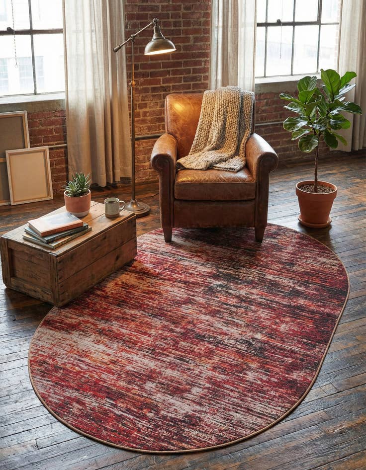 Detail image of 5' x 8' Asha Oval Rug