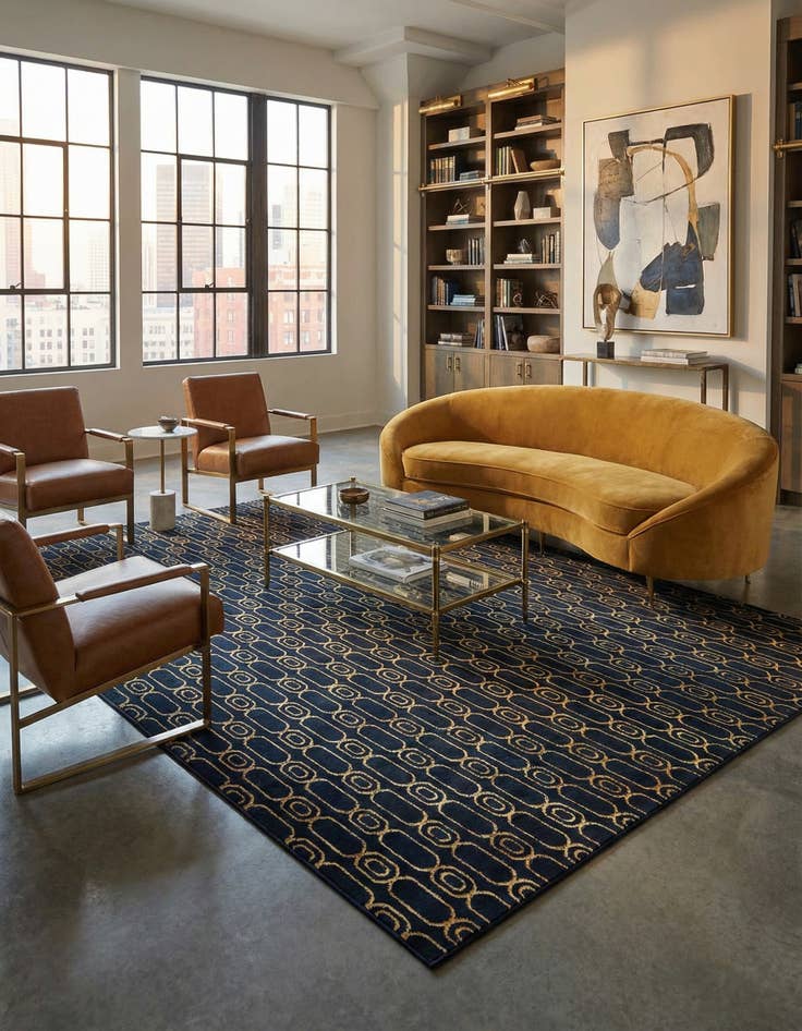 Detail image of 10' x 13' Vogue Geo Rug