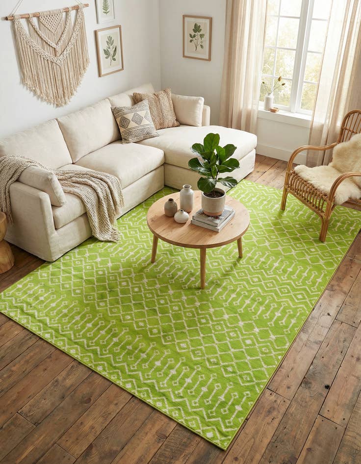 Detail image of 7' 10 x 11' Kasbah Trellis Rug