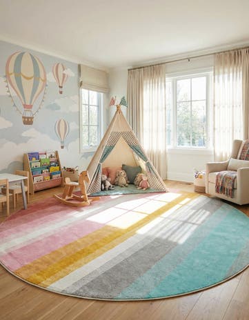Whimsy Kids Round Rug
