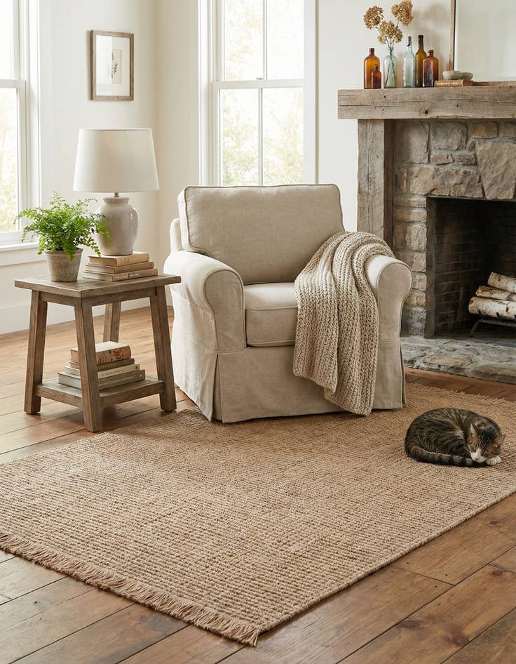 Detail image of 4' 1 x 6' 1 Cottage Farm Rug