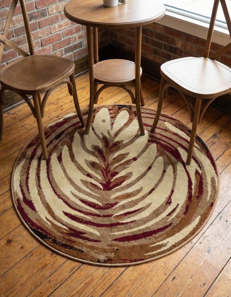 Detail image of 3' 3 x 3' 3 Cafe Round Rug