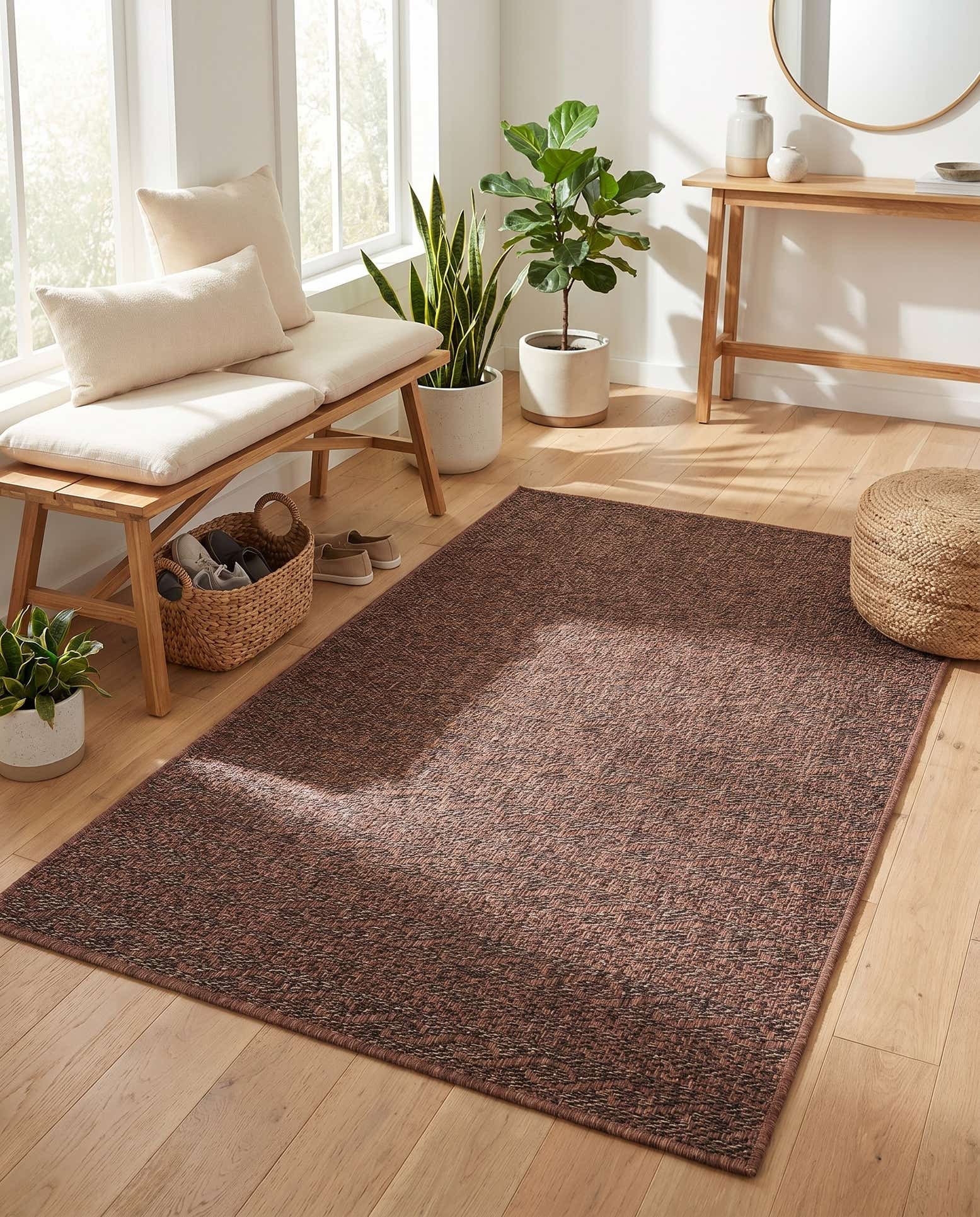 3' 3 x 5' Easy-Clean Modern Indoor / Outdoor Rug