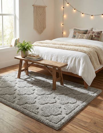 4' x 6' Lattice Shag Rug